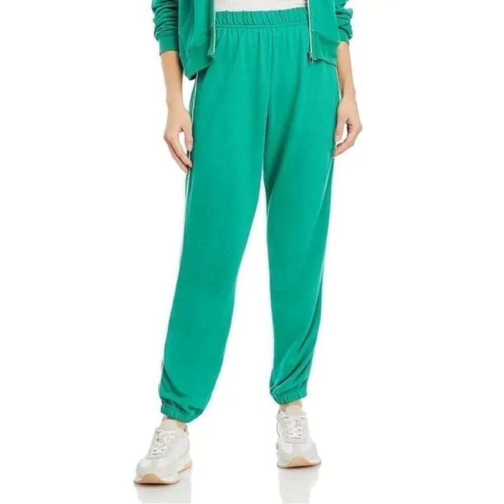 AQUA Reynolds Piped Sweatpants Green/White | XS